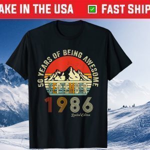 35th Birthday present Vintage September 1986 35 Years Old Classic T-Shirt