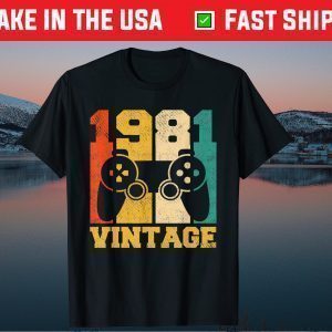 40 Years Old Vintage 1981 Video Game 40th Birthday Unisex T-Shirt
