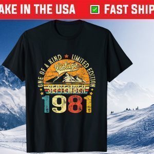 40Th Birthday Born In 1981 Unisex T-Shirt