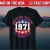 50th Birthday Patriot USA flag Vintage 1971 Original Parts Classic T-Shirt