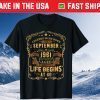 60th Birthday Vintage Born in September 1961 60 Years Old Tee Shirts