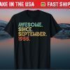 66 Years Old Awesome September 1955 66th Birthday Tee Shirts