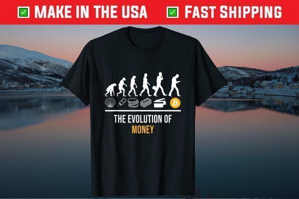 Bitcoin The Evolution Of Money Btc Elon Musk Tee Shirt