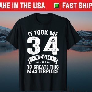 Born In 1987 Shirt Funny 34 Years Old 34th Birthday Gift T-Shirt