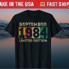 Born in September 1984 37th Birthday 37 Years Old Party Tee Shirts
