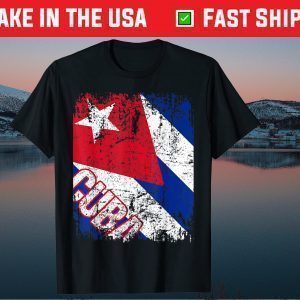 CUBA Flag Vintage Distressed CUBA 2021 T-Shirt