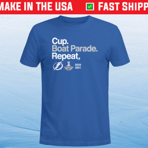 Cup Boat Parade Repeat T-Shirt Tampa Bay Lightning Tee