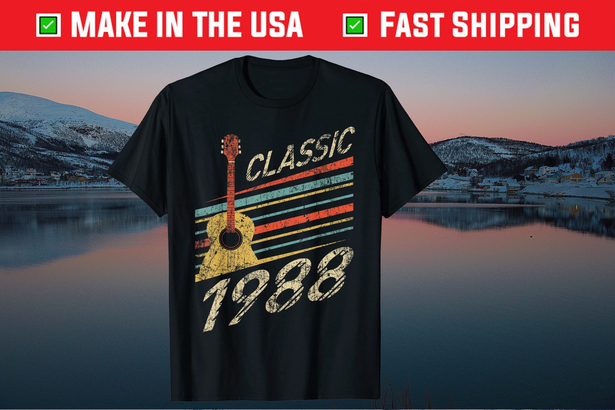 Guitar Music 1988 31st Birthday 31 Years Old Tee Shirts
