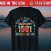 Happy 40th Birthday Vintage September 1981 40 Year Old Tee Shirt