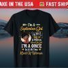 Im A September Girl Afro Black Women Cancer Birthday Tee Shirts