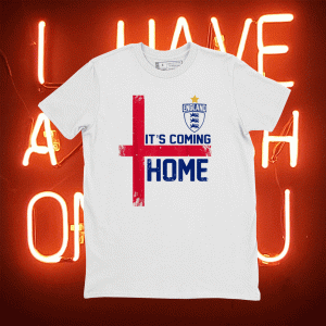 It's Coming Home England Football Soccer Jersey Style Retro Tee Shirt