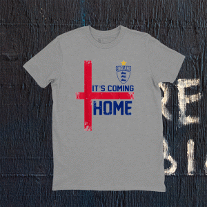 It's Coming Home England Football Soccer Jersey Style Retro Tee Shirt