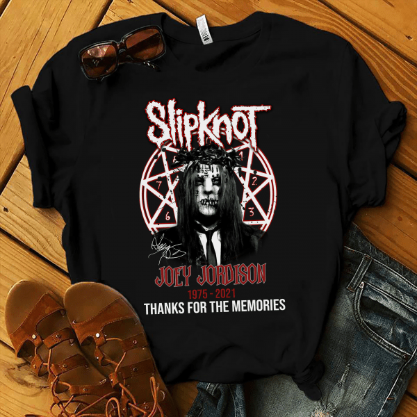1975 2021 Joey Jordison Thanks For The Memories Shirts