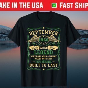 Legend Born In SEPTEMBER 1966 54th Birthday Gift T-Shirt