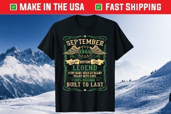 Legend Born In SEPTEMBER 1966 54th Birthday Gift T-Shirt