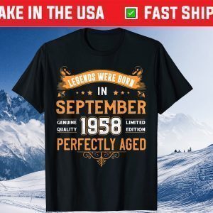 Legend Born In September 1958 60th Birthday Classic Shirt