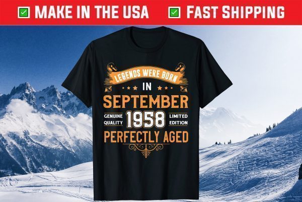 Legend Born In September 1958 60th Birthday Classic Shirt