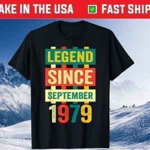 Legend Since September 1979 Birthday 40 Years Old Gift T-Shirt