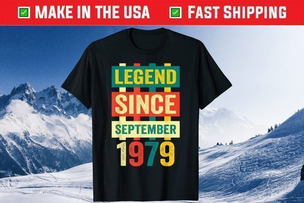 Legend Since September 1979 Birthday 40 Years Old Gift T-Shirt