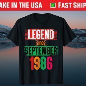 Legend Since September 1986 Birthday 35th Birthday Classic T-Shirt