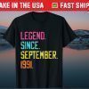 Legend Since September 1991 Birthday 30th Birthday Classic T-Shirt