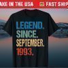 Legend Since September 1993 27 Years Old Birthday Unisex T-Shirt