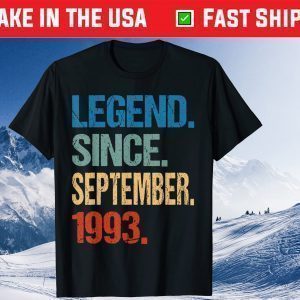 Legend Since September 1993 27 Years Old Birthday Unisex T-Shirt