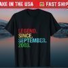 Legend Since September 2003 Birthday 18th Birthday Us 2021 Shirt