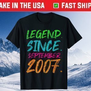 Legend Since September 2007 Birthday 14th Birthday Classic T-Shirt