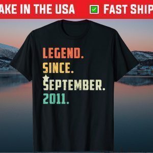 Legend Since September 2011 10 Years Of Being Awesome Classic T-Shirt