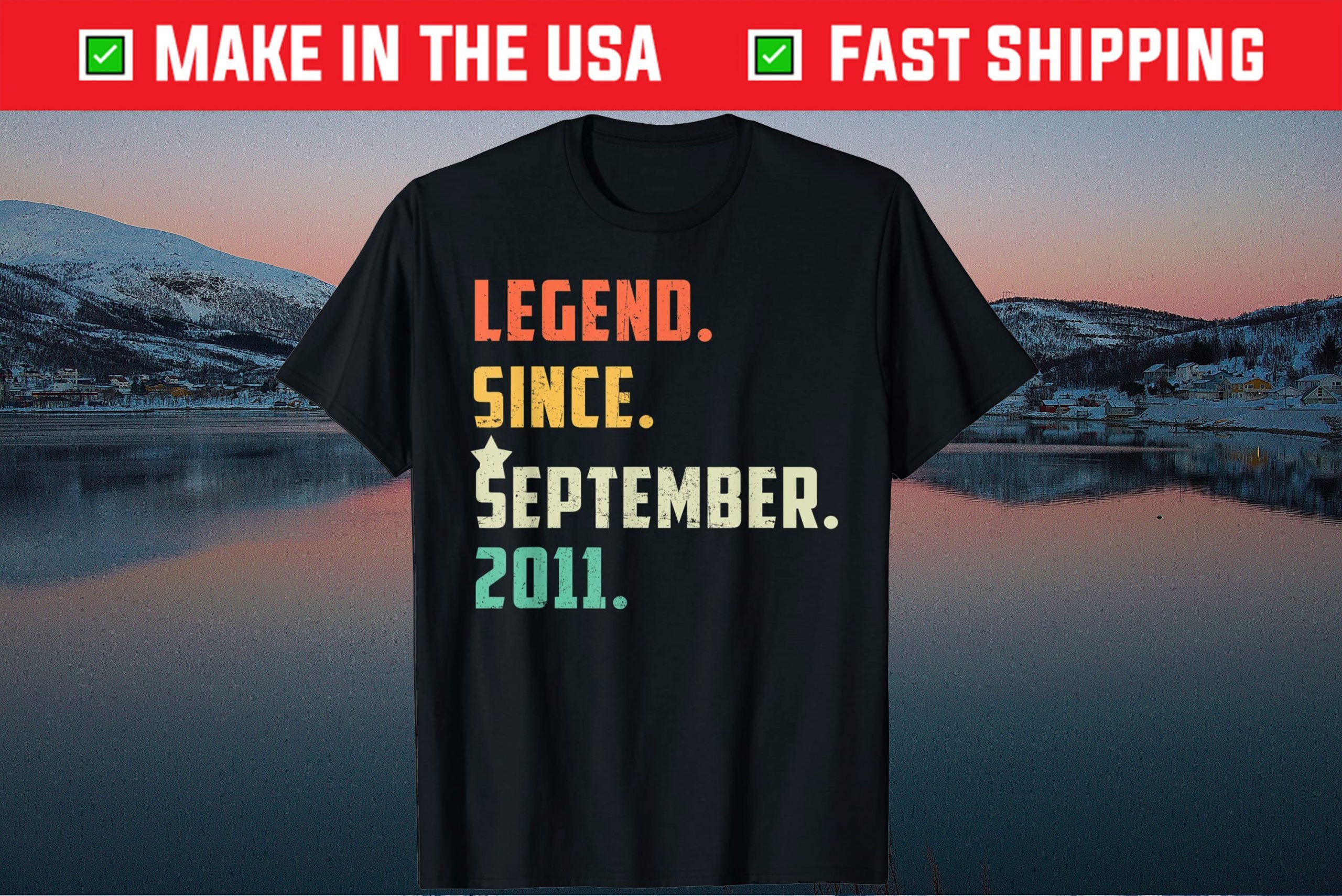 Legend Since September 2011 10 Years Of Being Awesome Classic T-Shirt