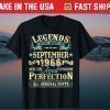 Legend Were Born In September 1966 55th Birthday 55 Year Old Tee Shirts