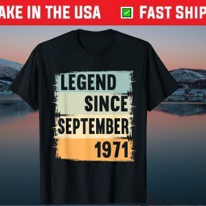 Legendary Awesome Since September 1971 50th Birthday Classic T-Shirt
