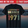 Legendary Since Tape Birthday September 1971 50Th Birthday Gift Shirt