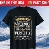 Legends Were Born In September 1980 41Th Birthday Tee Shirts