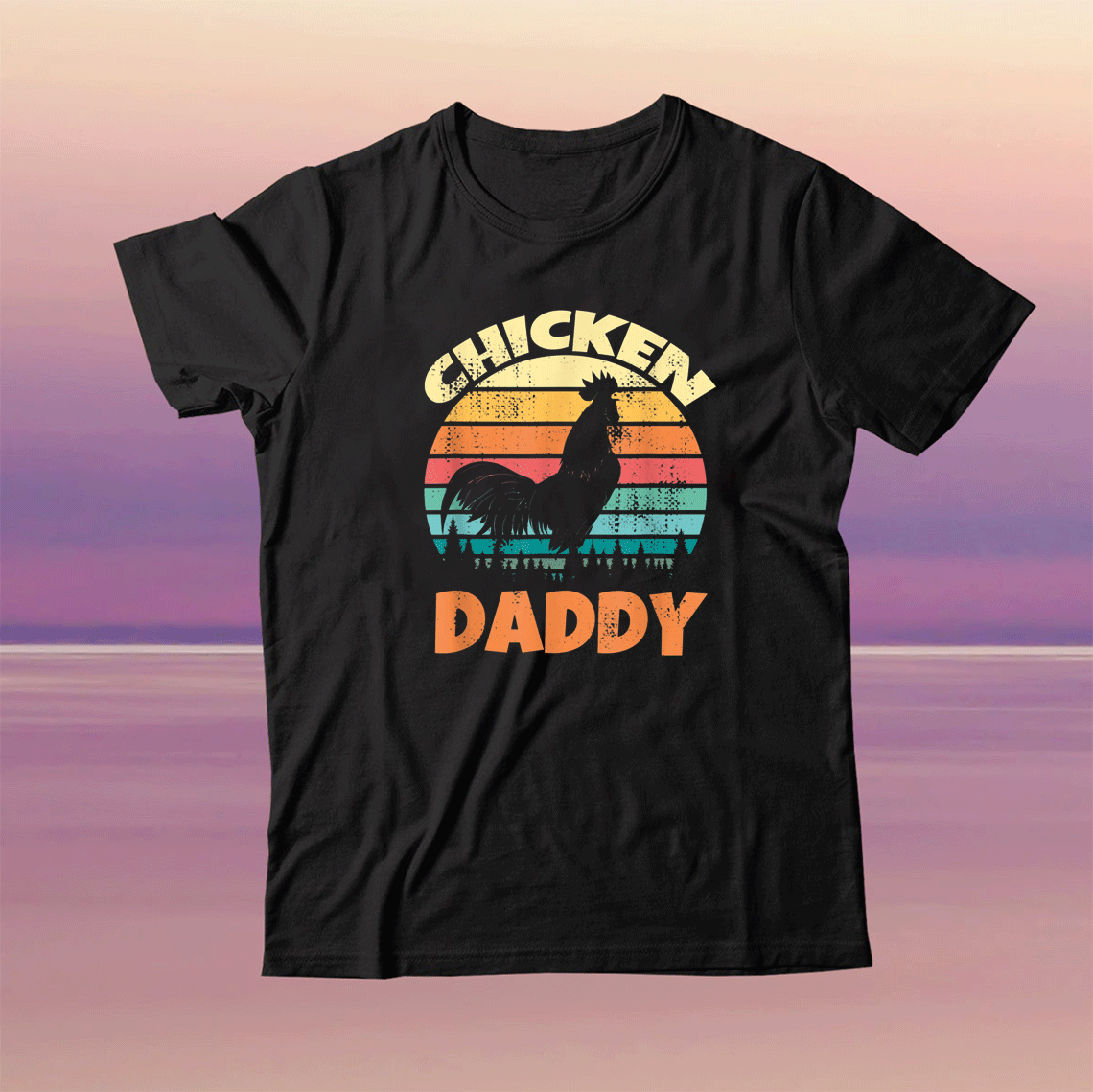 Little Chicken Daddy for Poultry Farmers Chicken Butt Tee Shirt