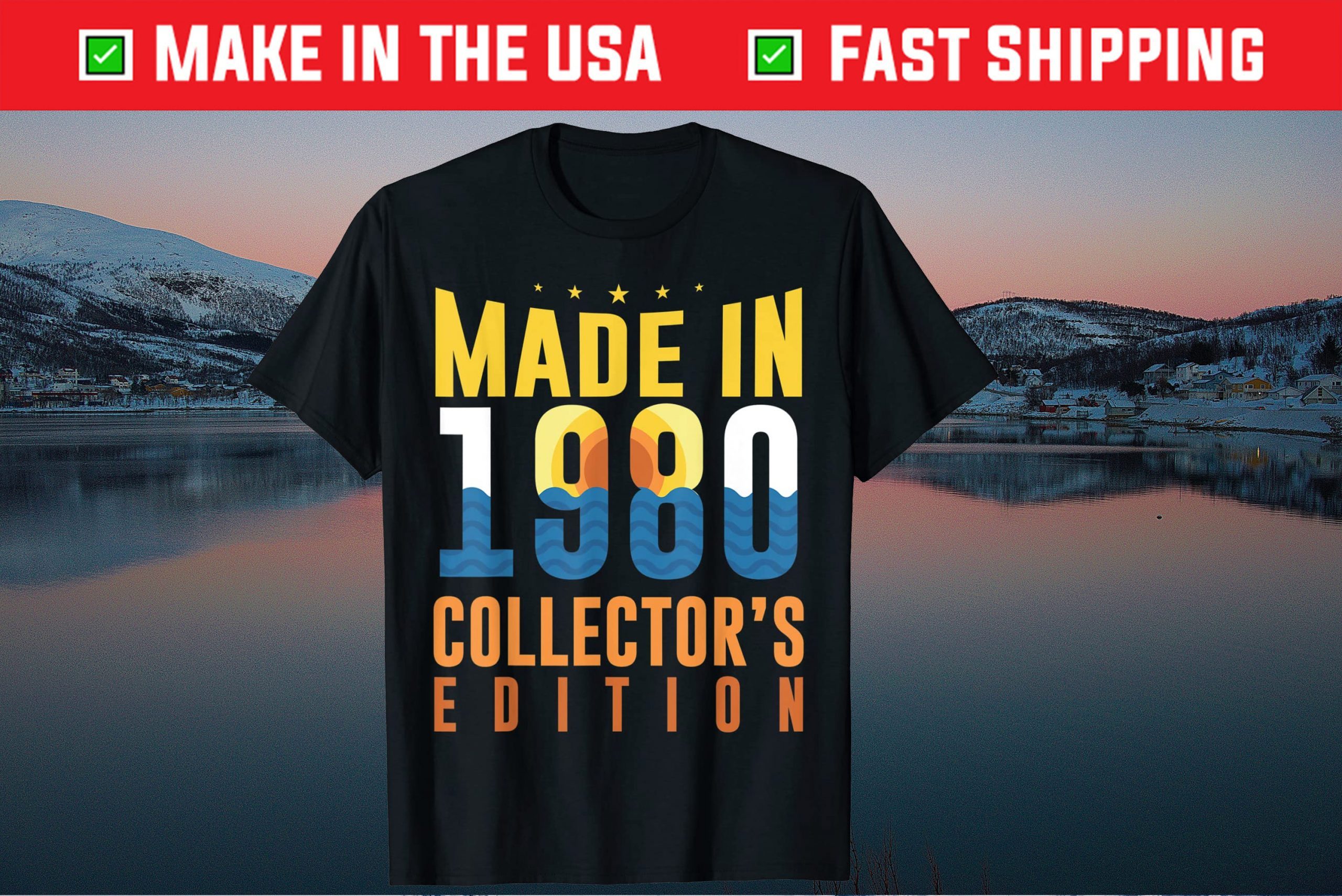 Made In 1980 Collectors Edition 41th Birthday 41 Years Old Tee Shirts