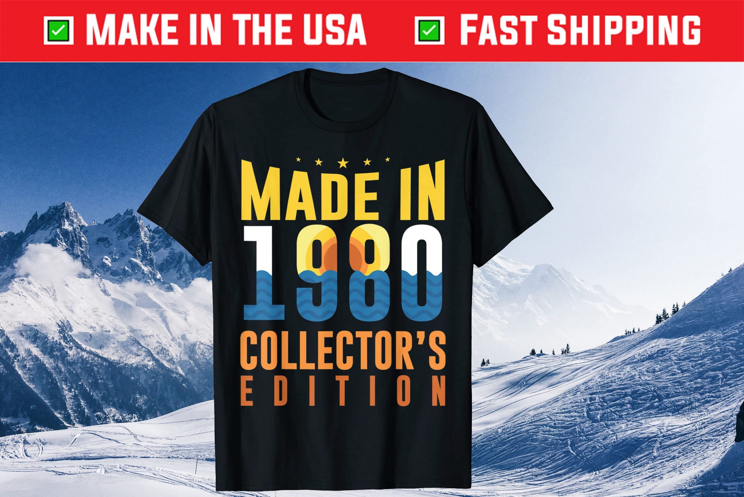 Made In 1980 Collectors Edition 41th Birthday 41 Years Old Tee Shirts