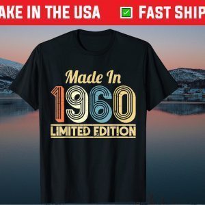 Made In September 1960 Birthday Vintage 60Th Birthday Gift Shirt