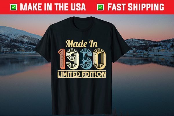 Made In September 1960 Birthday Vintage 60Th Birthday Gift Shirt