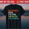 Man Myth Legend September 1956 Birthday 63 Years Old Gift Shirt