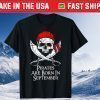 Pirates Are Born In September Skull And Crossbone Birthday Classic T-Shirt