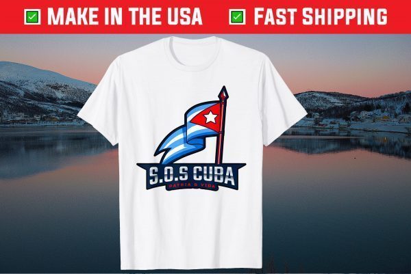 SOS Cuba Viva Cuba Libre Cubanos Bandera Cubana Unisex T-Shirt