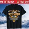 September 1951 vintage 70th birthday Unisex Shirts