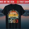 September 1963 Retro Vintage 58th Birthday 58 Years Old Gift T-Shirt