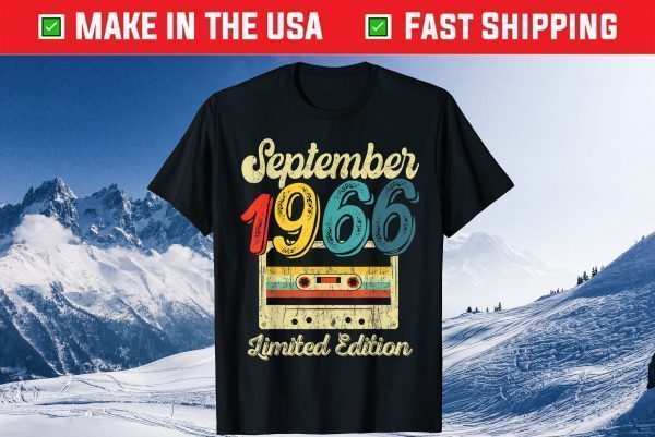 September 1966 55th Birthday 55 Year Old Gift T-Shirt