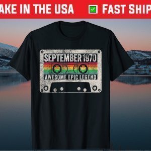 September 1970 50th Birthday Cassette Tee Shirts