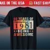 September 1981 40 Years of Being Awesome Cool 40th Birthday Classic T-Shirt