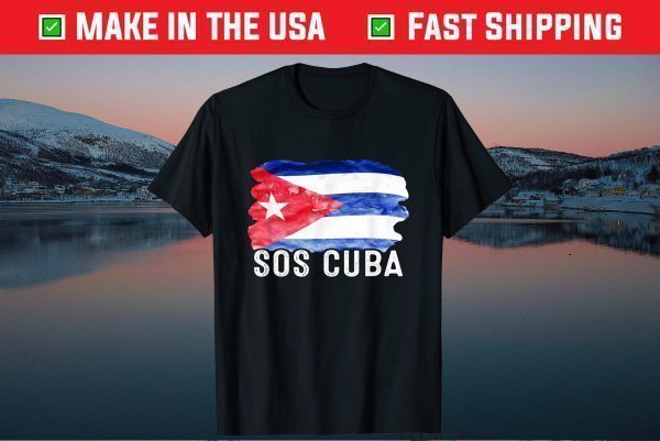 Sos Cuba Flag Cuba Cuban Flag Classic T-Shirt