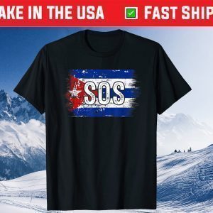 Sos Cuba Free Cuba Cuban Flag Unisex T-Shirt